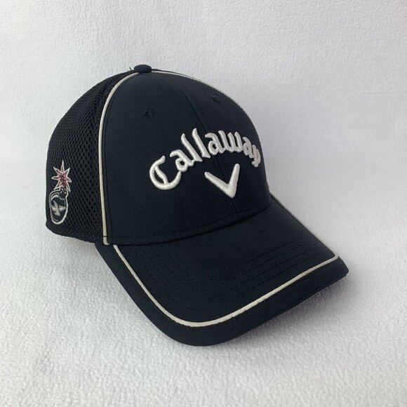 Callaway XR Odyssey Golf Black Embroidered S/M Tour Authentic Hat Ball Cap - Picture 2 of 11